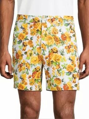 Onia Men's Calder 6" Shorts Floral Swim Size XL